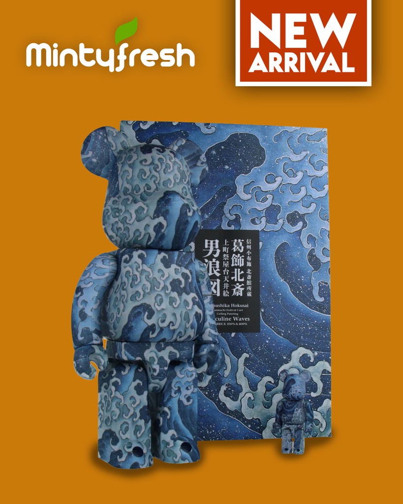 The 400% &amp; 100% Bearbrick set – Katsushika Hokusai (Angry Waves Onami) is available on our website!! Order yours now at mintyfresh.eu!⁠
⁠
#Designertoys #ArtToys #VinylToys #ArtToy #Hypebeast #toyart #toystagram #collectibles #highsnobiety #bearbrick