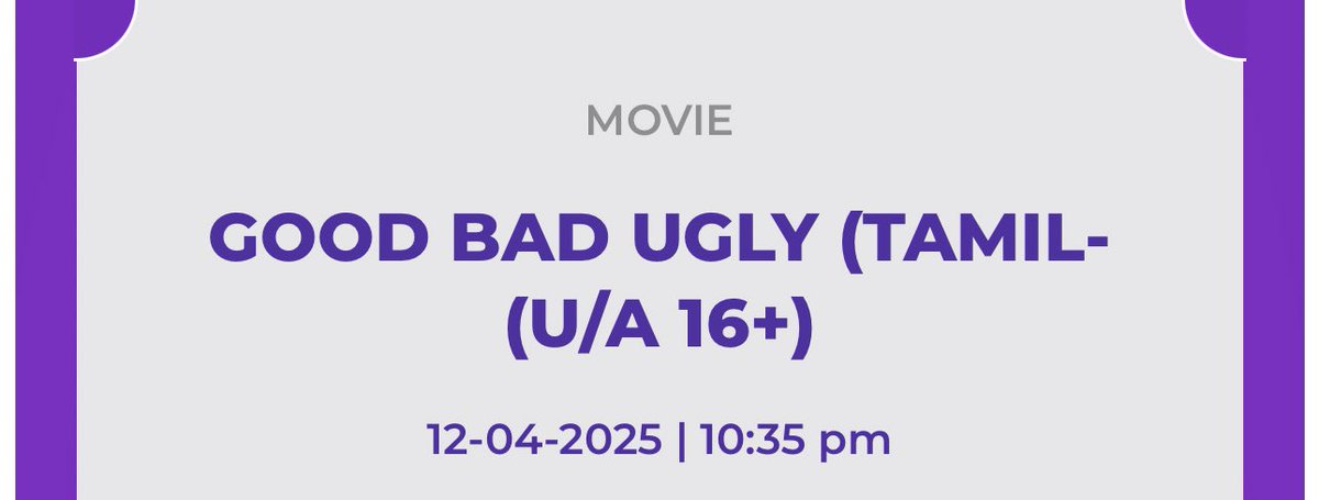 vi5hnuuuu's tweet photo. Life lo first time oka Tamil cinema 3rd time theatre lo chudabotunna
#GoodBadUgly
@GR_DHFM anna hype penchadam tho https://t.co/TUbAphXcPl