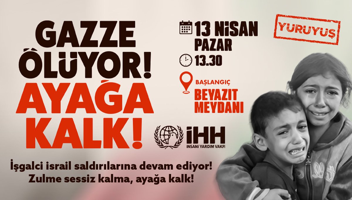 dailyislamist's tweet photo. 🔴 Yarın İHH’nin öncülüğünde ve birçok STK’nın katılımıyla, Beyazıt’tan Ayasofya Camii’ne yürüyüş gerçekleştirilecek. https://t.co/swvmcLoVX9