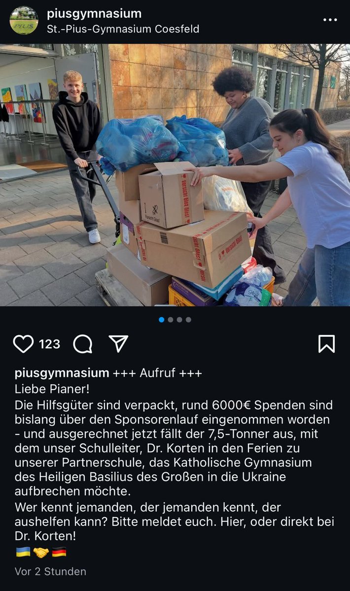 gtorges's tweet image. LKW gesucht in #Coesfeld und Umgebung!
ES EILT!
Bitte bei der Schule melden!

#Russland #Krieg #UkraineWillWin

🇺🇦 #SlavaUkraini! ✊🇺🇦