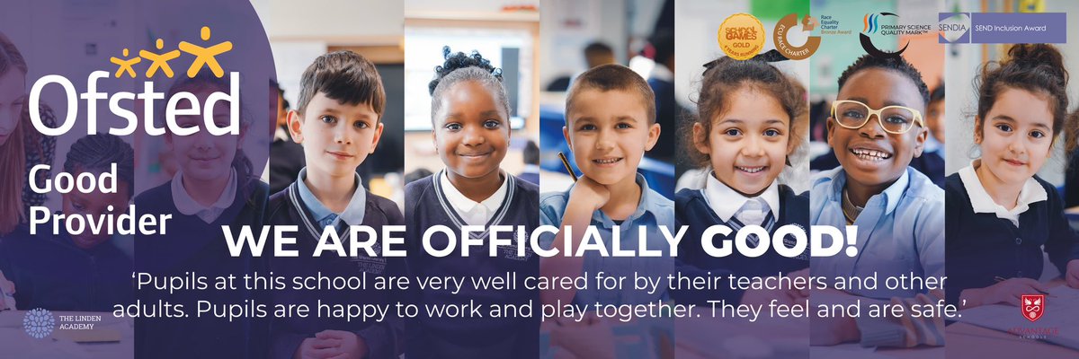 Art4Academies's tweet photo. Was a pleasure mocking up 2 banners for @StockwoodPk and The Linden Academy to celebrate their ‘GOOD’ Ofsted outcomes! @_TSLT #ofsted #good #roadtooutstanding https://t.co/vh8LBxbyHH