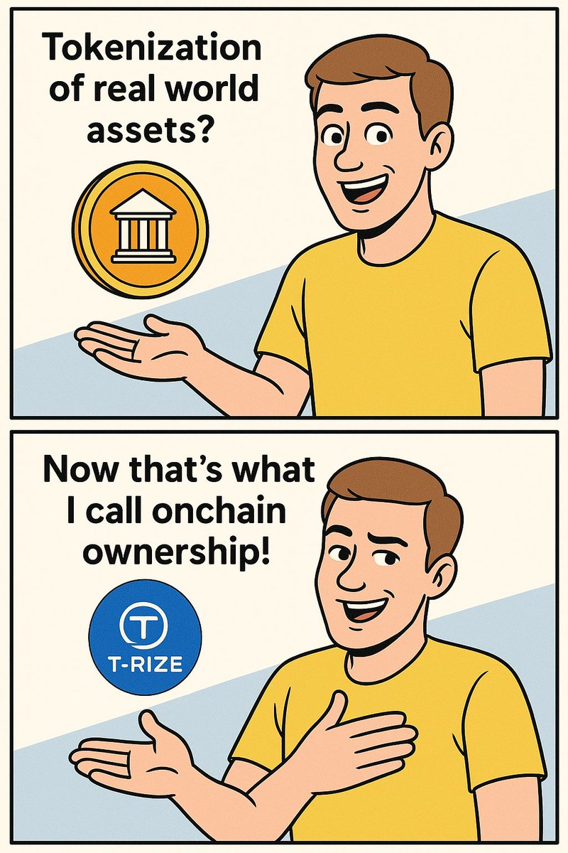 HusseinRWA's tweet image. When you realize your real-world assets can live on-chain...  
Welcome to the future with @trize_io  
#TRizer #OnchainOwnership #TokenizationRevolution #Web3Assets