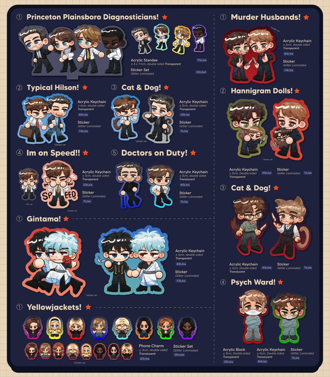 phrumbs's tweet photo. Atlas' CFXX Quick Batch 2 PO! ⭐️

🗓️ 12 - 17 APR 25
📌 Day 1 / Mail Order
🧡 House MD / Hannibal / Gintama / Arcane / MCR My Chemical Romance / FOB Fall Out Boy / Green Day / Disco Elysium / Yellowjackets / Dan and Phil

#CF20 #Comifuro20 #CFXX #CFXXCatalogue #CF20Catalogue https://t.co/KGM7LLthdY