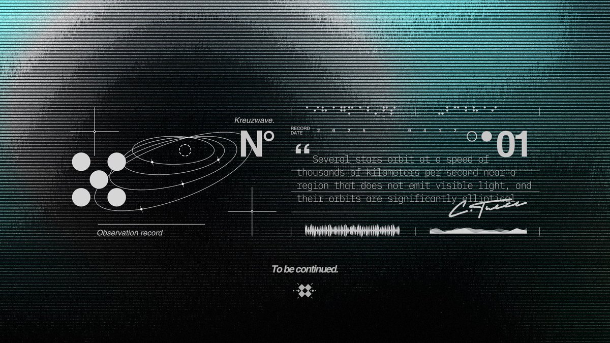 kreuzwave's tweet image. ◤ Observation Record◢ 
Several stars orbit at a speed of thousands of kilometers per second near a region that does not emit visible light, and their orbits are significantly elliptical.

To be continued.
#kreuzwave