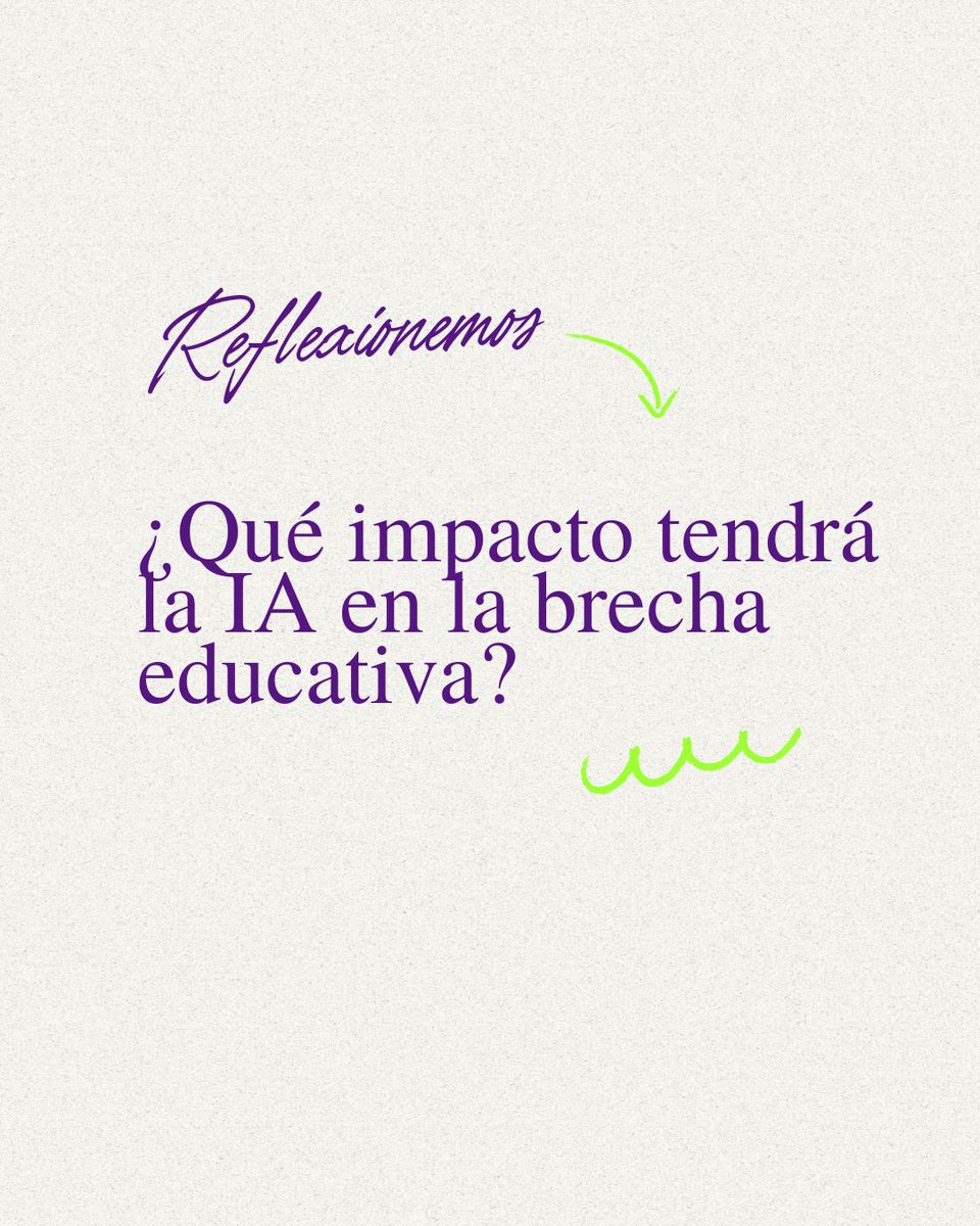 _learningml_'s tweet photo. La IA puede ser una herramienta poderosa para cerrar brechas en educación, pero también puede ampliarlas si el acceso no es equitativo.

⁣¿Qué estrategias podemos implementar para que todas las comunidades se beneficien de la IA, sin importar su contexto? https://t.co/eoAdEwYfzF