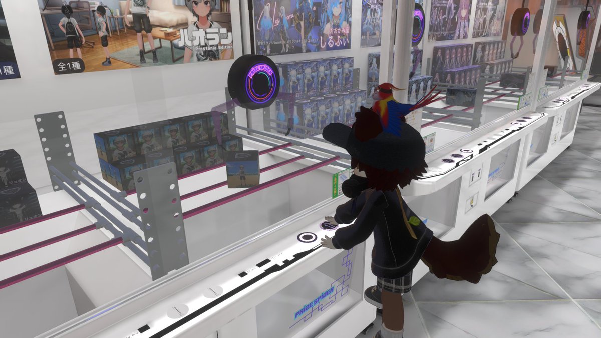 tom_vrchat's tweet photo. - ワールド探訪記 -
Prize Lounge
https://t.co/OmF7tDE6nr

本格的なクレーンゲームを楽しめるギミックの体験ワールド。挙動がすごくリアルで楽しい。オマケでジャンケンゲームもあったりする。 https://t.co/Rmush1vXLF