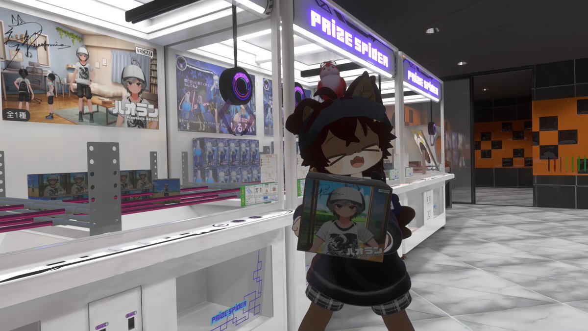 tom_vrchat's tweet photo. - ワールド探訪記 -
Prize Lounge
https://t.co/OmF7tDE6nr

本格的なクレーンゲームを楽しめるギミックの体験ワールド。挙動がすごくリアルで楽しい。オマケでジャンケンゲームもあったりする。 https://t.co/Rmush1vXLF