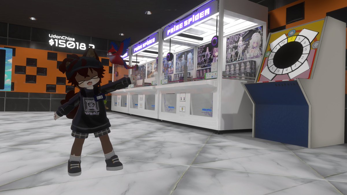 tom_vrchat's tweet photo. - ワールド探訪記 -
Prize Lounge
https://t.co/OmF7tDE6nr

本格的なクレーンゲームを楽しめるギミックの体験ワールド。挙動がすごくリアルで楽しい。オマケでジャンケンゲームもあったりする。 https://t.co/Rmush1vXLF