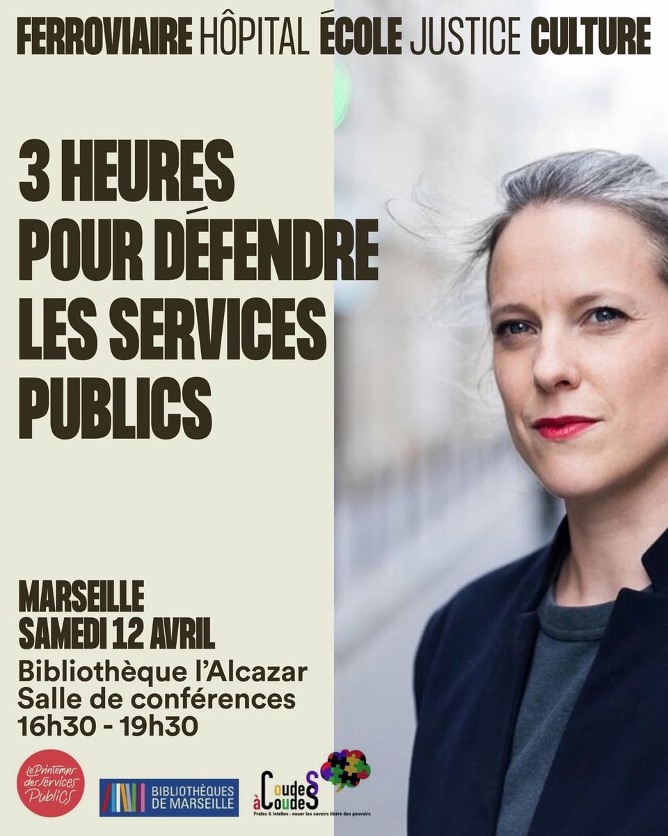 Manifeste Rien (@manifesterien) on Twitter photo Lecture ce 12 avril, de la nouvelle création PUBLIC AMOR de et par Virginie Aimone à l'Alcazar, en présence de syndicalistes, hauts fonctionnaires, chercheurs et chercheuses... à <a href="/marseille/">Ville de Marseille</a> avec Coudes à coudes.
En savoir plus sur la création
manifesterien.com/2025/03/public… Lecture ce 12 avril, de la nouvelle création PUBLIC AMOR de et par Virginie Aimone à l'Alcazar, en présence de syndicalistes, hauts fonctionnaires, chercheurs et chercheuses... à <a href="/marseille/">Ville de Marseille</a> avec Coudes à coudes.
En savoir plus sur la création
manifesterien.com/2025/03/public…