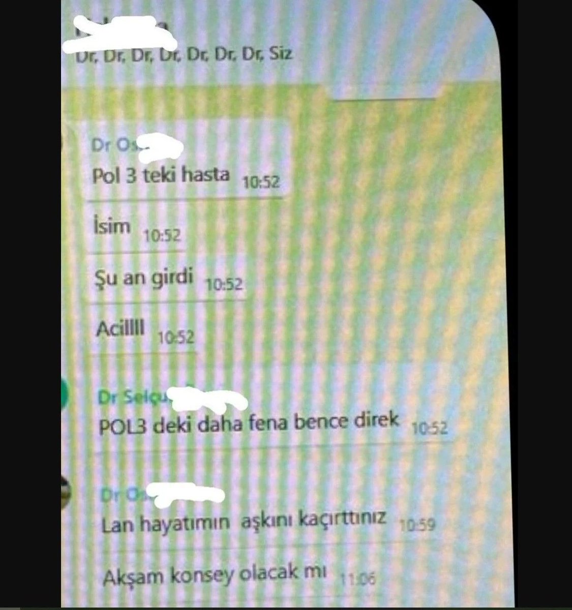 Konya Selçuk Üniversitesi Tıp Fakültesi Hastanesi'nde görev yapan bazı doktorlar...
Olmadı...!
Yakışmadı..!