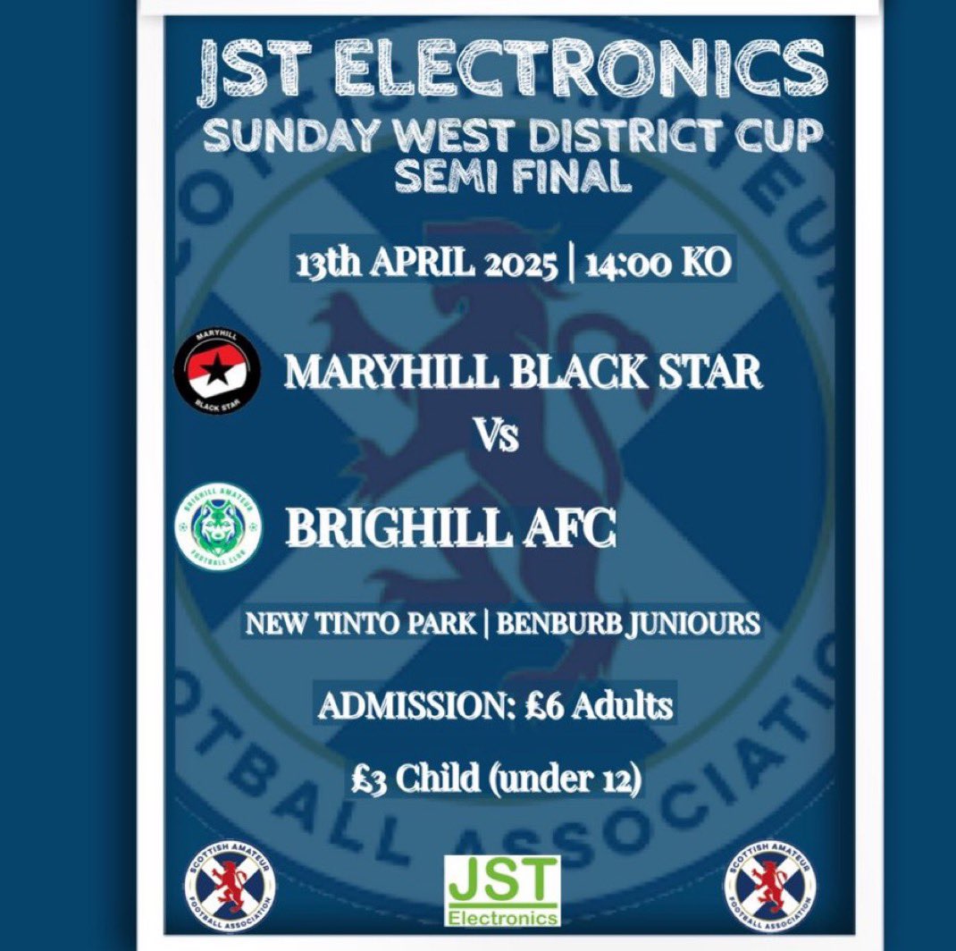SAFAWestSunday's tweet photo. Tomorrow - Semi Final Time!!

Get yourselves along, two cracking games in store

Action kicks off from 2pm @ Benburb New Tinto Park 🙌⚽️

Best of luck to each of the teams 

@ScotAmFA @scottish_aff @GDSFC2008 @AirdireL @AsafaLeague https://t.co/bCfbSu3lI6