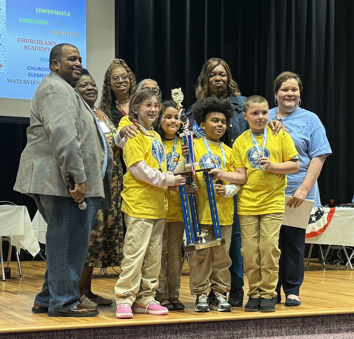 SLMillaci's tweet image. The renaissance of the @PortsVASchools History Bowl was a huge success yesterday! Congratulations to Cradock Elementary on their victory! Great job by the Social studies team led by @KarlaJakubowski. Special thanks to moderator @cardellpatillo who controlled the room expertly!