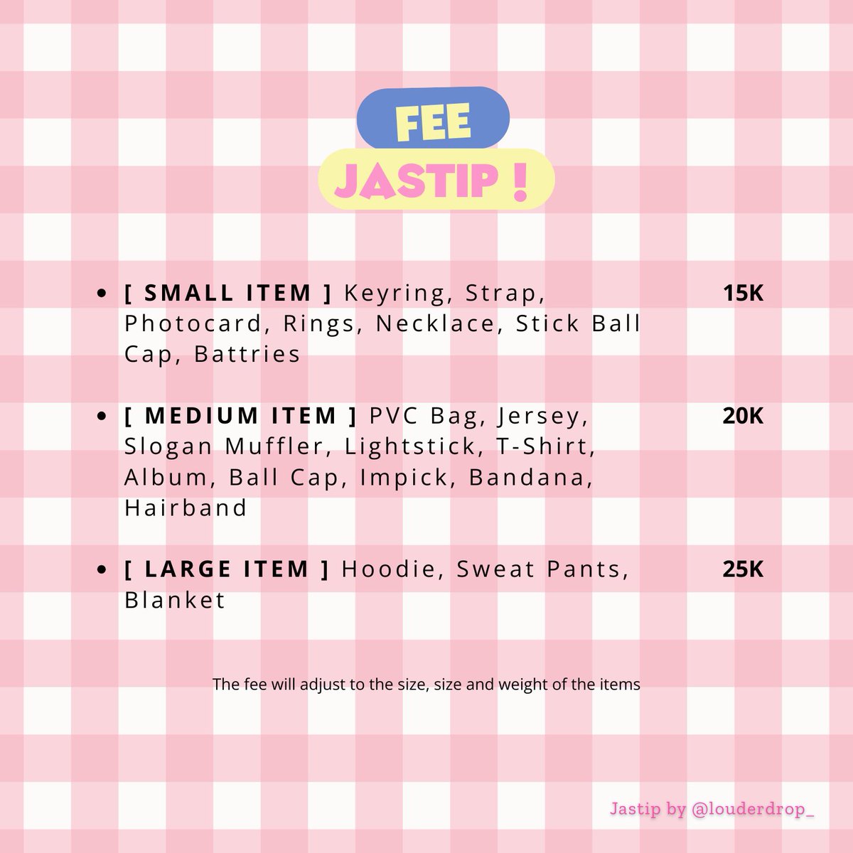 louderdrop_'s tweet photo. [OPEN JASTIP] 

J-HOPE MERCH IN JAKARTA

💰Start from 15k - 25k (FULL PAYMENT)

📆 Ready 5 mei 2025 
📍 Shipping from Jakarta Timur
❌ Exc biaya ongkir ke rumah kalian

DM/Whatsapp for more information yaah! https://t.co/ivcMKJNQXe

#HOTSJAKARTA #jhope_TOUR #jastipmerchBTS #JHOPE https://t.co/P3Q4HI4lj9