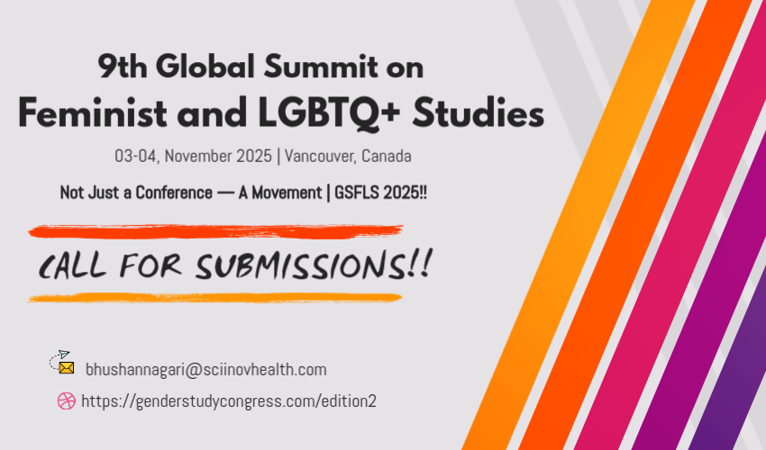 📣 Not Just a Conference — A Movement

 CALL FOR SUBMISSIONS is now OPEN for #GSFLS2025!

🗓️ Nov 3–4, 2025 | 📍Vancouver, Canada

Join global voices in feminist &amp; LGBTQ+ studies.

🔗 genderstudycongress.com/edition2/
#QueerStudies #FeministTheory #CallForAbstracts #Intersectionality