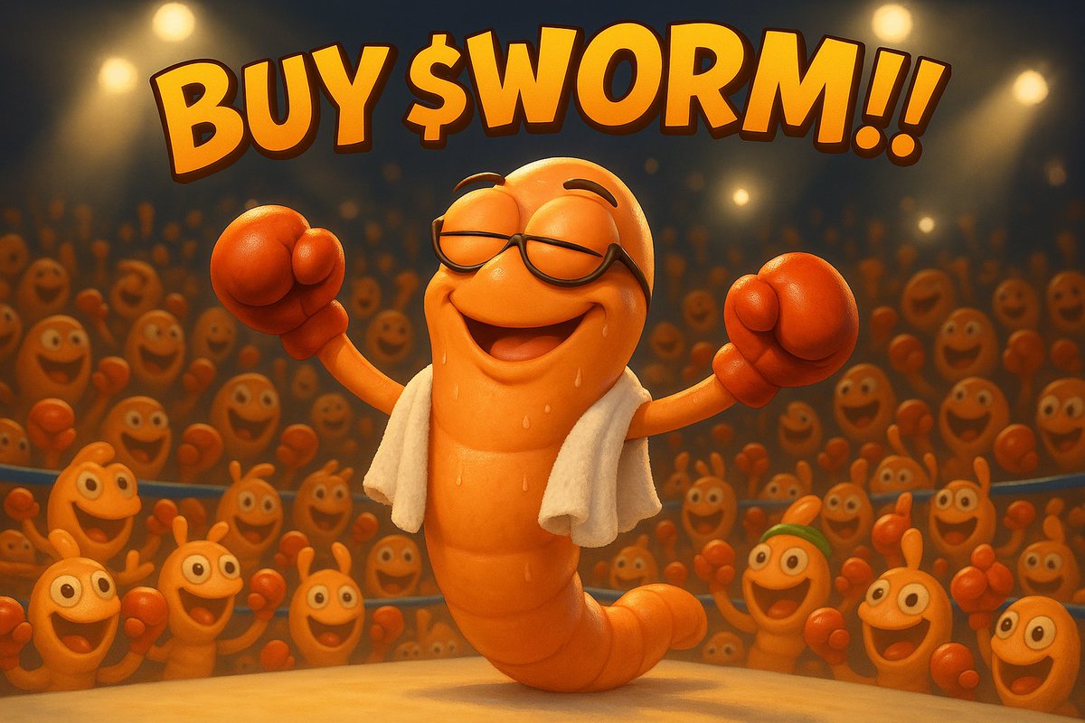 larryGee_01's tweet photo. GM CT
$worm is slowly crawling up the ladder , Unlock your crypto potential! Invest in $WORM, believe in its growth, and watch your future brighten. Stay focused, stay patient.
#wormarmy #wormvolution
Join our TG community: https://t.co/R4biZbsLKC
Follow @CryptoWorm72 https://t.co/srkY3243xS