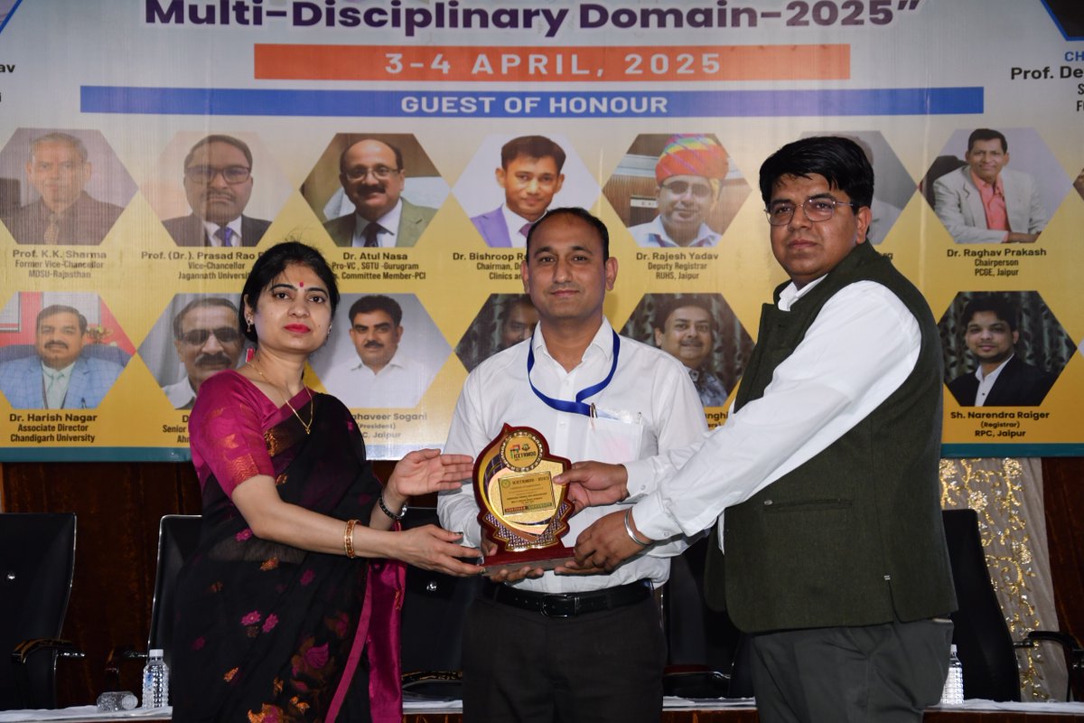 Shridharuni's tweet photo. Shridhar University hosted an International Conference on Emerging Trends and Research in Multidisciplinary Domain on April 3–4, 2025.
A vibrant platform for knowledge sharing, innovation &amp; collaboration across disciplines!
#InternationalConference #Research #ShridharUniversity https://t.co/05ZJb453UW