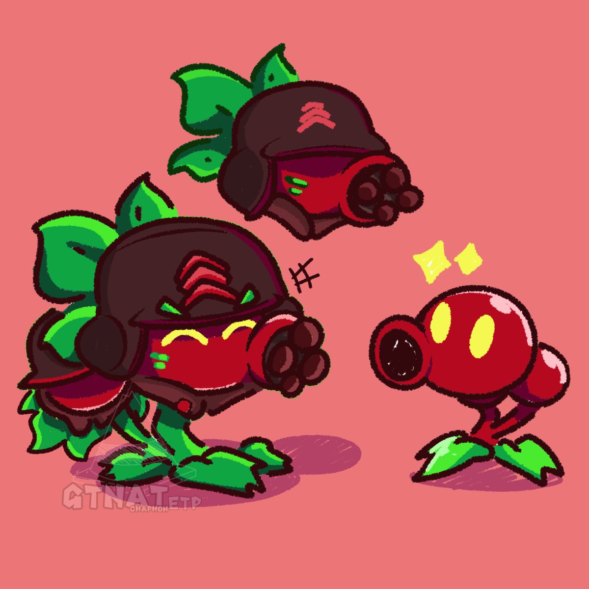 GTnatXConeHead's tweet image. Cherry shooter🍒✨️

#pvzfusion #pvzfanart #plantsvszombies