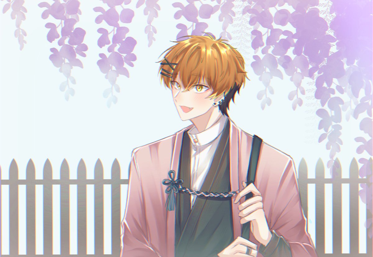 HRM_Riku's tweet photo. #FirstDay_HRM 
[ 08:00 AM | ก่อนเวลาปฐมนิเทศ ]

ใต้ร่มไม้ที่ปลิวไหว ริคุยืนสงบนิ่งในชุดคลุมดอกบ๊วย สายลมพัดกลีบไม้ไหวแผ่วราวกับกำลังต้อนรับ เขายิ้มบางๆ สูดหายใจเข้าลึกอีกครั้งก่อนจะยกสายสะพายกระเป๋าขึ้นบนบ่า มองต้นอุเมะที่เบ่งบานอยู่กลางลานด้วยแววตาแน่วแน่

“เรามาเริ่มกันเถอะ!“ https://t.co/uRMwsoU3XL
