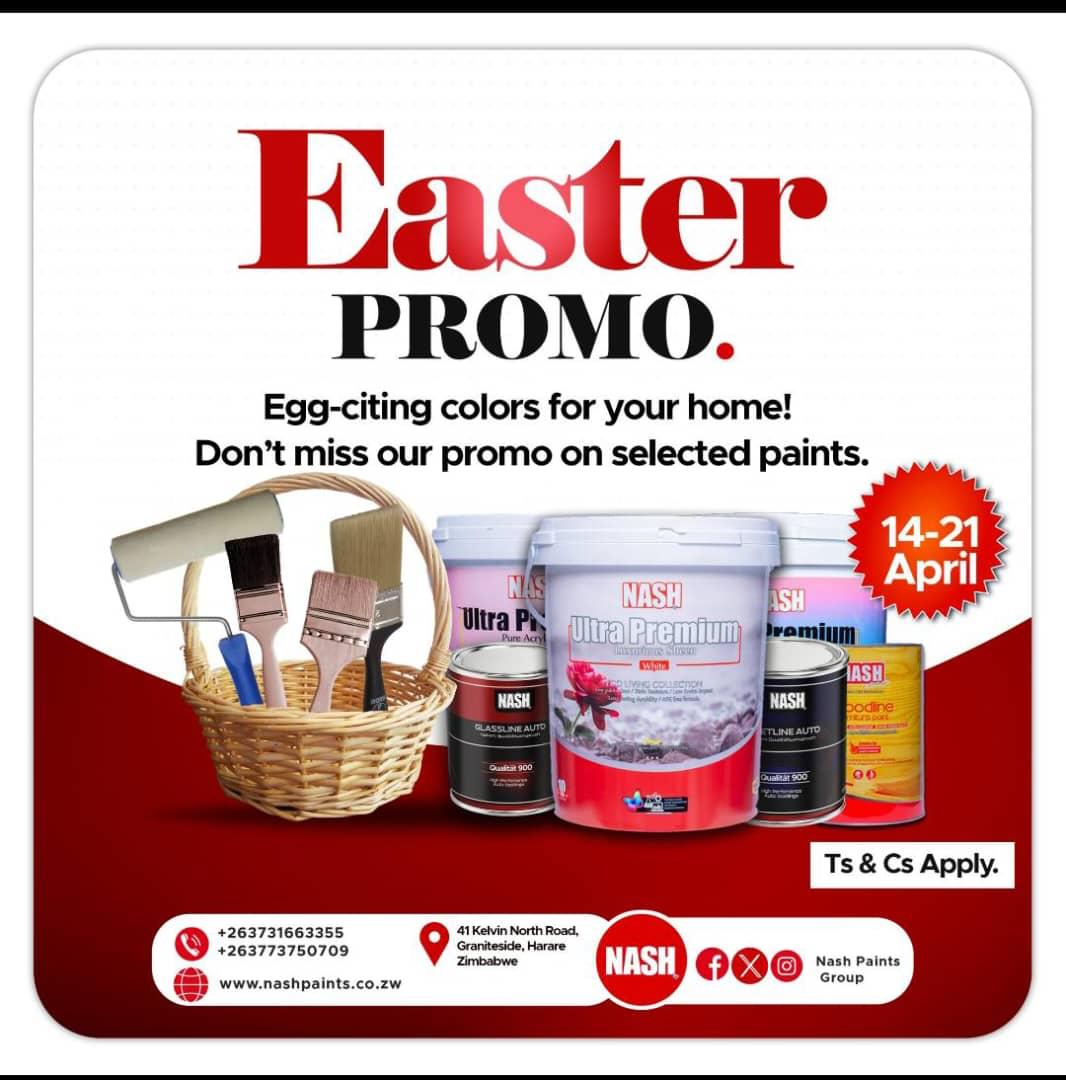 Sponsored Notices

Visit Nash Paints Govans for our Easter Promo with reduced prices. 

Contact 0731663355/ 0773750709