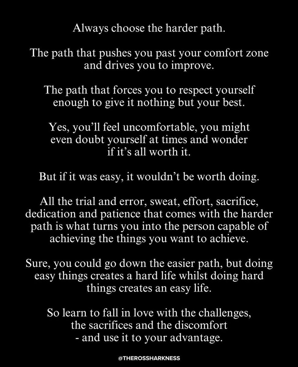 Liminal1988's tweet photo. Always choose the harder path. https://t.co/mnqT0sf59t
