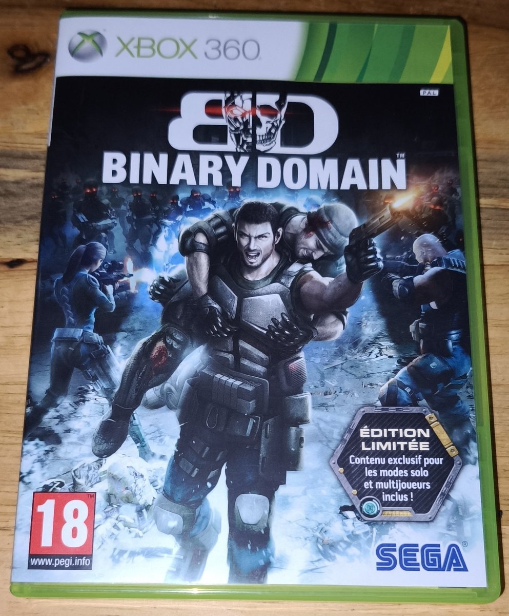 Darkstorm33's tweet photo. Rentrée JV du jour,#BinaryDomain #Xbox360 sous blister 8,99€ .
Il est amélioré pour la #XboxSeriesX 4K/60fps HDR.
👀⬇️🎮💚👍 https://t.co/J638XnPOYW