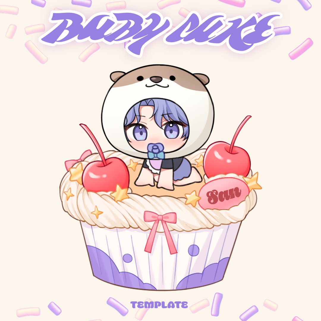 #抽獎
【🍼BABY CAKE 模板🍰】  
NTD.500/隻（可商用）  

🍼頭套動物可指定
🍼頭套可拆卸（＋NTD.50）
🍼紙杯會隨人物換色

🍰抽獎辦法：愛心+轉推  
🍰 即日至 3/15 23:59 止 抽1位！

🍼SP版本轉盤下收規則！