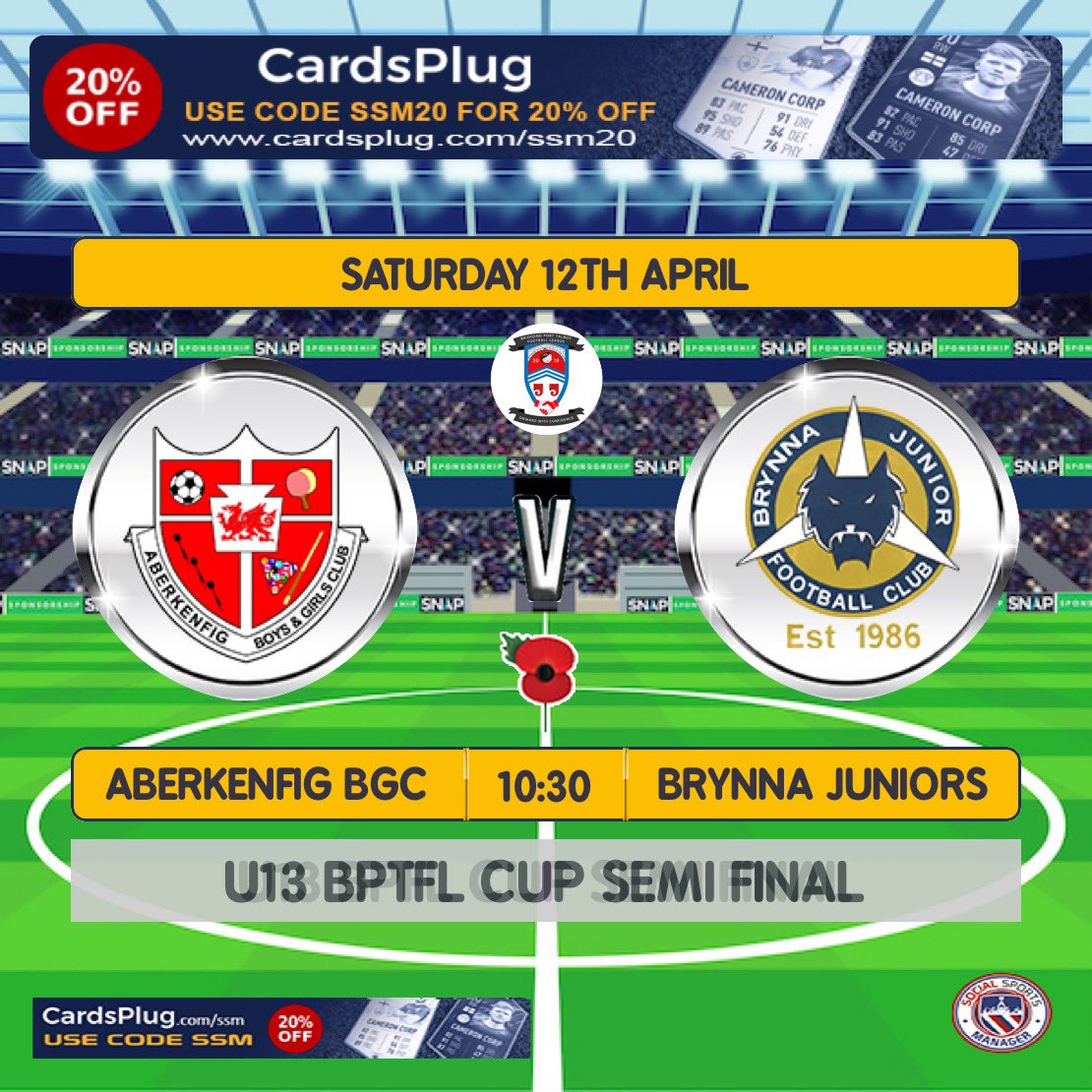 AberkenfigBGC's tweet photo. Two massive @BPTFL19 cup semi finals to enjoy this morning. Should be exciting matches and good luck to both our U13s and U16s sides❤️⚽️🖤 @BGCWales @SchoolsBridgend #makesomememories https://t.co/kd3i46E8BX