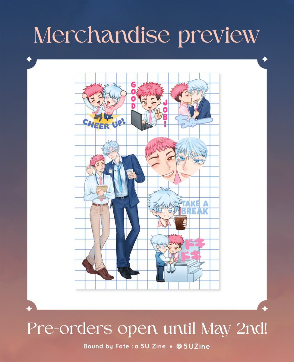 _osyeon's tweet image. Preview of the sticker sheet I designed for @5Uzine 🩷💙
Pre-order here: 5uzine.bigcartel.com
