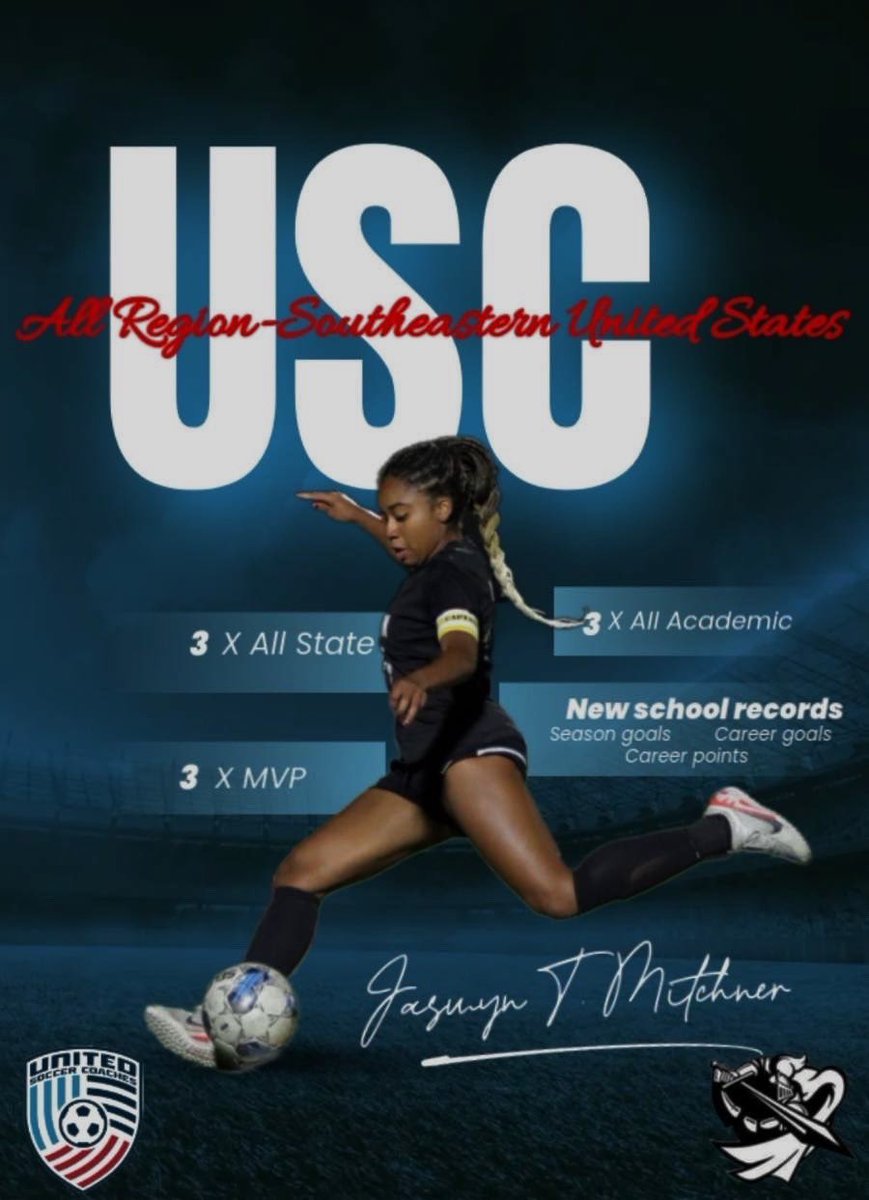 Big thank you to all the coaches who were apart of me winning All-Region Southeastern United States! Blessed and extremely grateful! #goknights⚔️ ⚔️ #godisgood🙏