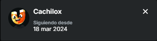 CachiloDev's tweet photo. @CoscuArmySeries Estuve desde el principio, tirando full apoyo.
kick: cachilox
stake: chelca https://t.co/YMbhWKIhwU