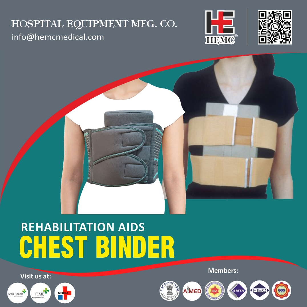 HemcOrtho's tweet image. In rehabilitation aids, a chest binder is a medical support garment or device that is wrapped around the chest and torso to provide compression and support.
#chestbinder #chestbinding #medicalsupportgarment #LumbarSupport #chestsupportgarment   #ribcage #rehabilitationaids