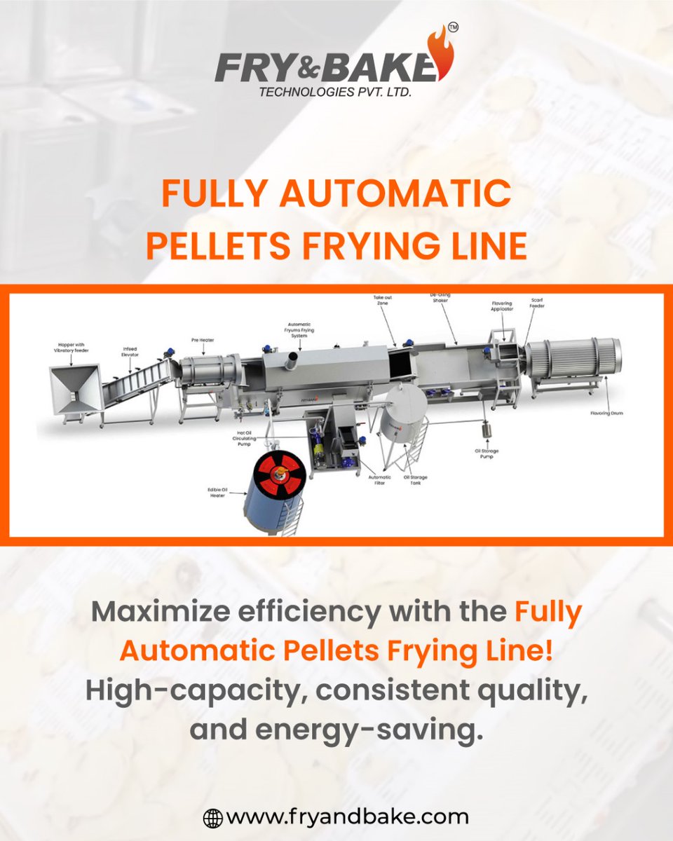 fryandbaketech's tweet photo. FULLY AUTOMATIC PELLETS FRYING LINE
Maximize efficiency with our advanced frying solution!
π Contact Now:
π +91 9909776066
π Visit us: https://t.co/gQD63XiW4G
π§ Contact: info@fryandbake.com
#FryAndBakeTechnologies #PelletsFryingLine #AutomaticFryer #Ahmedabad https://t.co/zvxudYc7jg