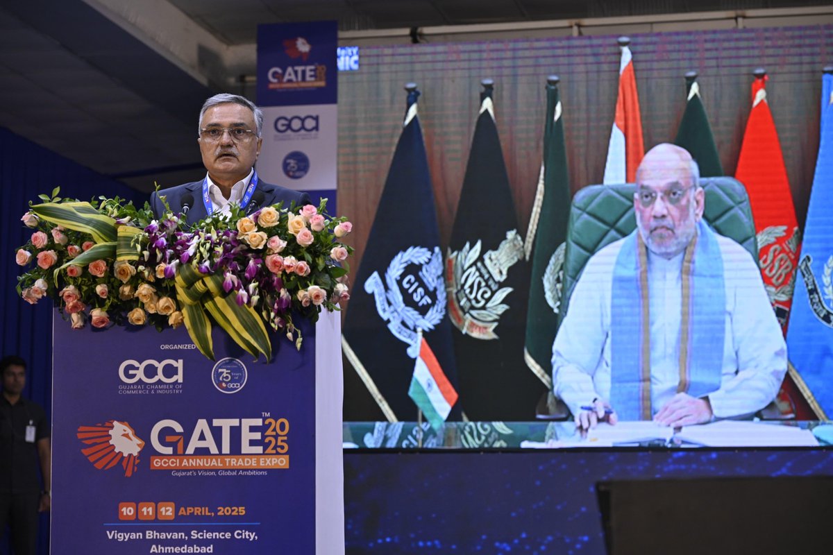 gccigate's tweet image. GCCI proudly launched #GATE2025 at Vigyan Bhavan, Ahmedabad, in the esteemed presence of Gujarat’s visionary leaders, discussing MSME growth, innovation and the state’s promising future.
#UnlockopportunitieswithGATE #gatewaytogrowth