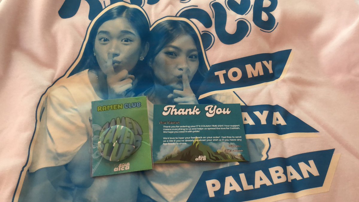 sapphicolaiah's tweet photo. RAAAAAAAAH SOBRANG GANDA NG MERCH NG @_allforcolaiah!!! thank you so much again boss Blank @B___K001 π₯Ήπ₯Ήπ₯Ήπ₯Ή
HUHUHU PROUD TO BE BALIW SA BISAYA GIRLIES π₯Ήπ₯Ήπ₯Ή
#ItsRamenTime
#RamenTimeMerch
#AllforColAiah
#ColAiahFS https://t.co/Yg0rawdOo0