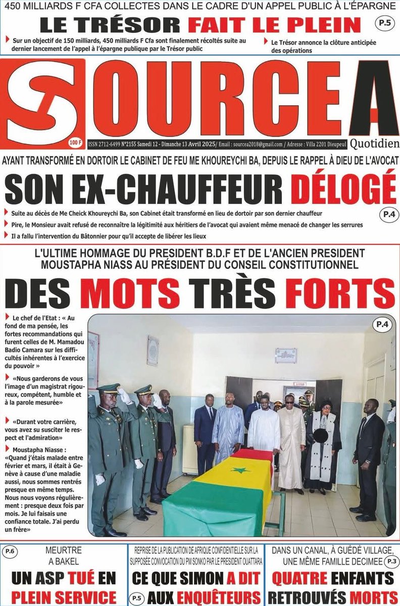 Mo_Njaay's tweet photo. #Dakar,#WalfQuotidien,#SourceA,#LinfoSn,#RecordSn https://t.co/f1tW3HoLGx
