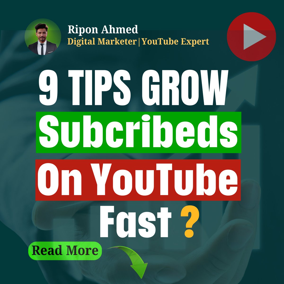 RiponAdHub's tweet photo. 👉 9 Powerful Tips to Grow Your YouTube Subscribers—Fast!

#YouTubeGrowth #GrowOnYouTube #YouTubeTips
#YouTubeSubscribers #ContentCreatorTips #VideoMarketing
#YouTubeStrategy #YouTubeChannelGrowth #CreatorSupport
#YouTubeSuccess https://t.co/N7kGb7THOa