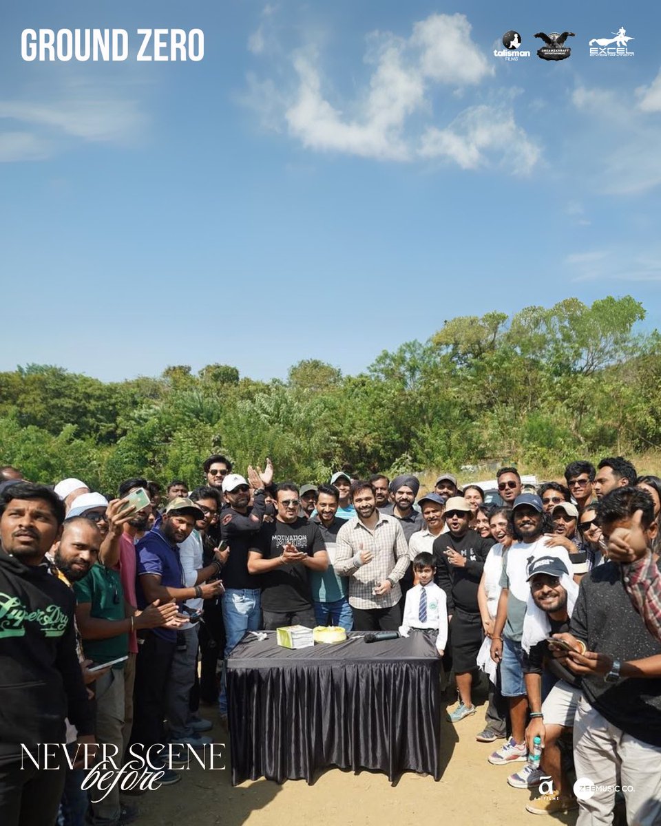 excelmovies's tweet photo. Behind the scenes with the cast and crew of #GroundZero. In cinemas on 25th April. #NeverSceneBefore

@emraanhashmi @SaieTamhankar @zyhssn @tejasdeoskar @ritesh_sid @FarOutAkhtar @sanchit421 @iampriyadarshee @J10kassim @vishalrr #SundeepSidhwani @Sheksabhi @Roynishikant @IamArhanBagati @TheSaranFiles @kamaljeetnegi  #DreamzkrraftEntertainment @films_talisman #AAFilms @ZeeMusicCompany @BSF_India