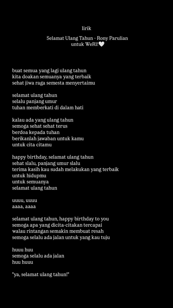 shashimitt's tweet photo. "terima kasih kau sudah melakukan yang terbaik untuk hidupmu, untuk semuanya"

"walau rintangan semakin membuat resah, semoga selalu ada jalan untuk yang kau tuju"

sederhana, tapi ngena bgt... thank you rony udh buatin lagu ulang tahun untuk weri🫶🏻 https://t.co/dg2A7ZtLlA