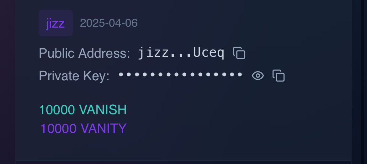ffdgqli's tweet photo. 💎 $VNTY = Hidden Gem 💎

Tech + Innovation + Strong Team = 🚀 LFG 🚀

Get your own solana address, trust me it’s dope and so degen-like

$COLLAT $ARC #GRIFFAIN $SNAI $SSE $DGXR $ALCH $NEUR $TANK $WHISP https://t.co/ImT8vcOFZu