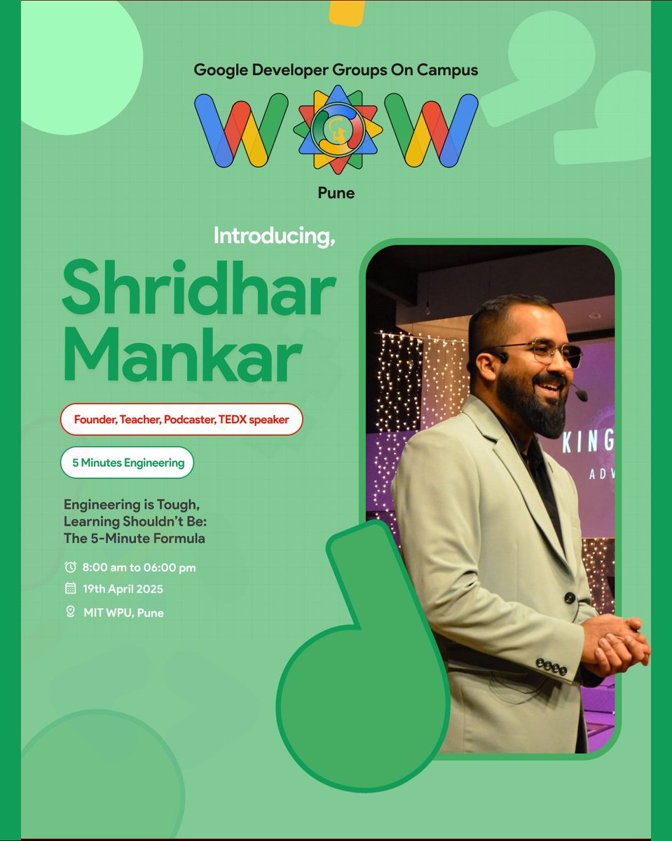 GDGoC WoW x GDGoC Pune tweet media