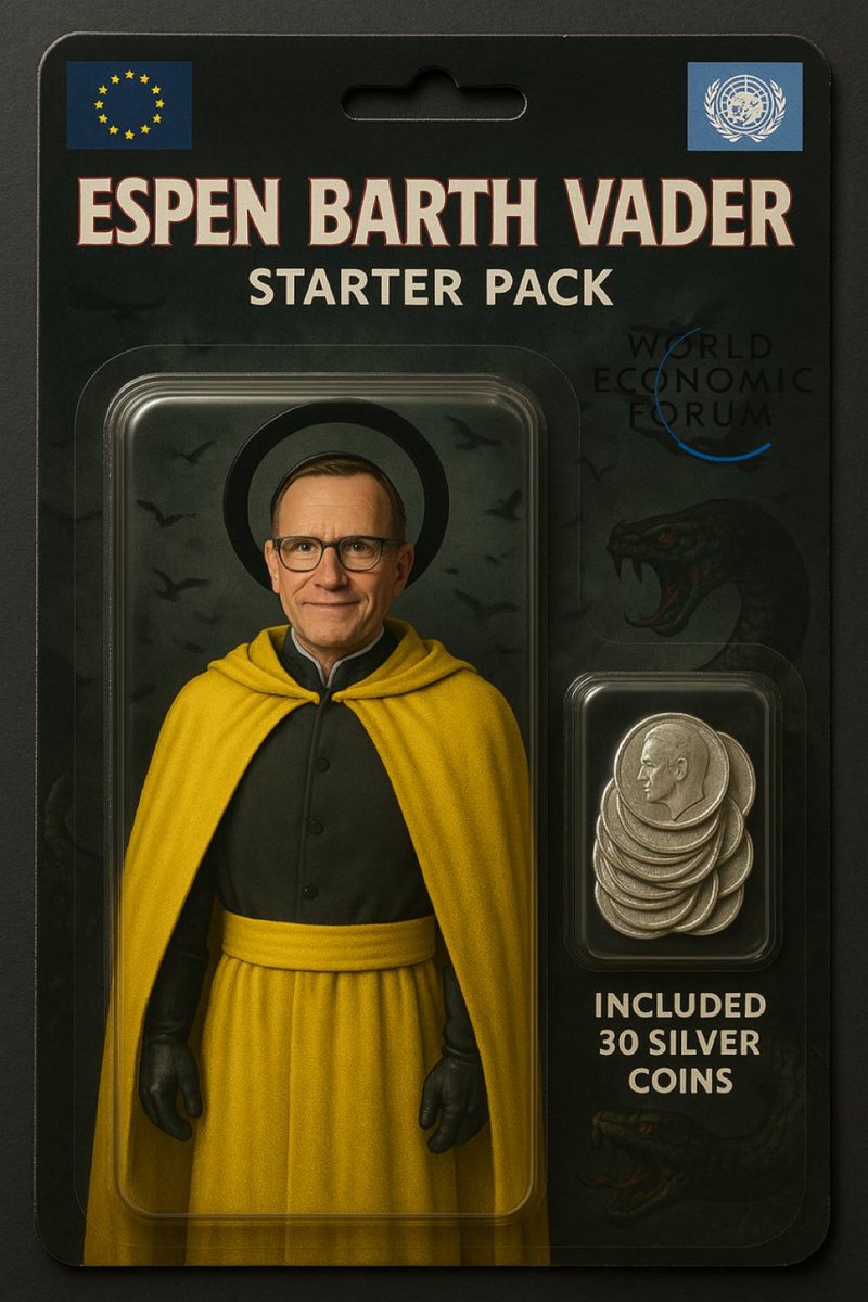 RMistereggen's tweet photo. Finally someone made an accurate doll imitation! 

Meet Norways second foreign minister, Barth Vader, the first being our prime minister who doesn’t care about Norway. 💀🤡 https://t.co/tJgjFEZq5Z