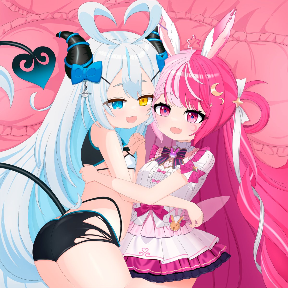 TaqueNose's tweet photo. Son demasiado tiernas me derrito 🫠
#AKGKart #Lalarte #Vtuber #fanart https://t.co/VgIybarVMc