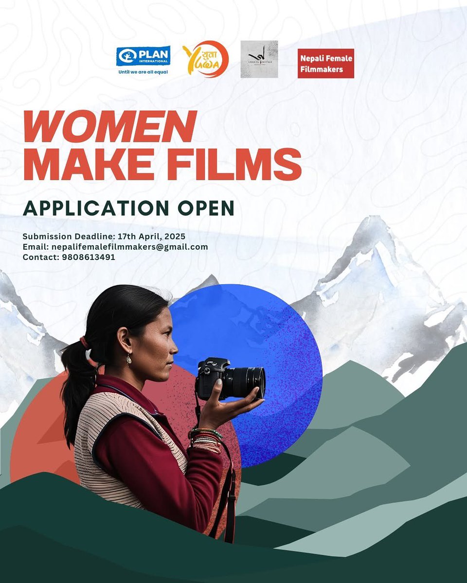 nff2019's tweet photo. Applications Open!
We’re selecting 10 driven Women Filmmakers for an exclusive fully-funded Women Make Films Workshop!
Create a short documentary (under 10 minutes),
Application link: https://t.co/Rm6qGXekCG
Deadline: 17th April, 2025 https://t.co/sIuNKIT2pF