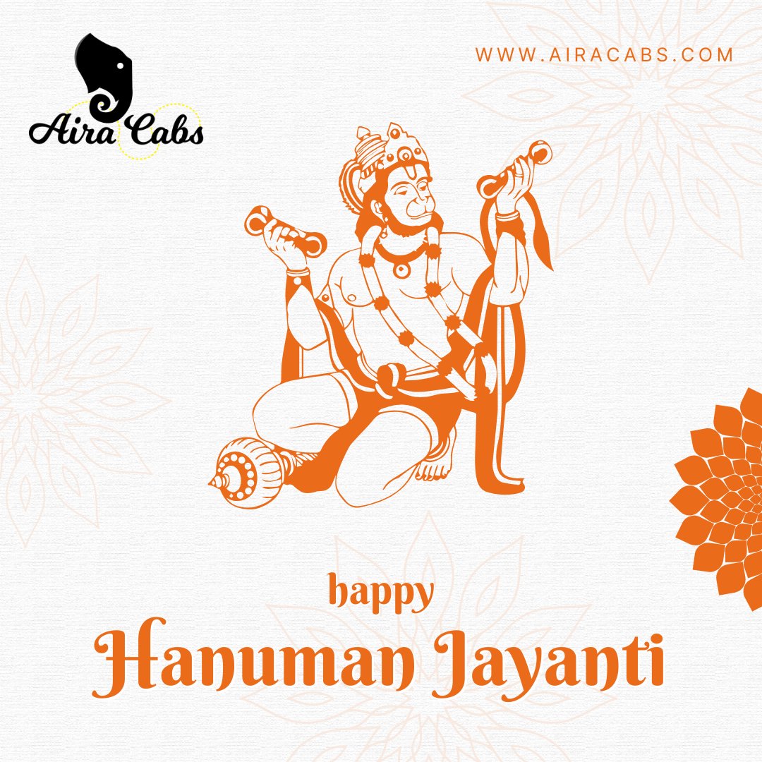 CabsAira's tweet photo. 📷 Wishing You a Powerful &amp; Peaceful Hanuman Jayanti! 📷
On this sacred occasion of Hanuman Jayanti, Airacabs Taxi Services – Hosur sends warm wishes to you and your family.

📷 Hosur's Trusted Taxi Partner
📷 https://t.co/cdKL3ePIOw
#HanumanJayanti2025 #airacabshosur #taxi https://t.co/FrPXzpk0KD