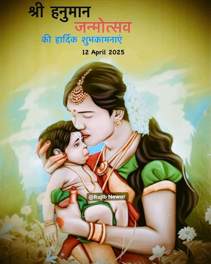 हे दुःख भन्जन, मारुती नंदन,
सुन लो मेरी पुकार,,, 
पवनसुत विनती बारम्बार ..!!
श्री हनुमान जन्मोत्सव की हार्दिक शुभकामना।
बजरंगबली हम सब की मनोकामना पूर्ण करें।
जय श्री राम जय बजरंग बली 💐🌹🙏🚩
