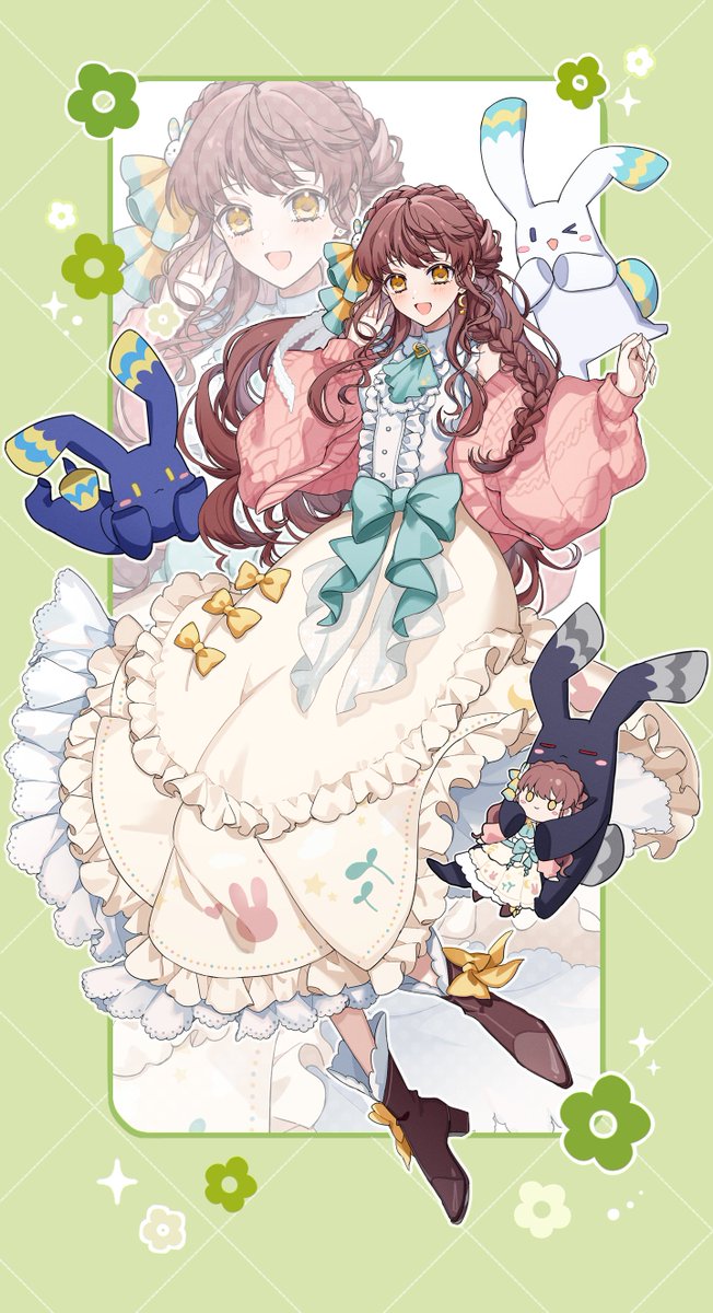 asatuki_V's tweet photo. #4月のVTuberフォロー祭り 
うさぎ幼稚園おねえさんVtuber 苗儀朝月(Asatsuki Naegi)です🐰🌙

🌱癒しボイス
🌸わたわた＆優しくボケ殺し
🌱ファンタジーRPG＆お歌大好き！
🌸財布は軽いが愛は重いゲーム実況

🐰たちと楽しく遊んでいます🐰
きみもﾅｶｰﾏ！遊びにおいで🥰
https://t.co/LpeJJNnWxi https://t.co/OKx8k5ziOn