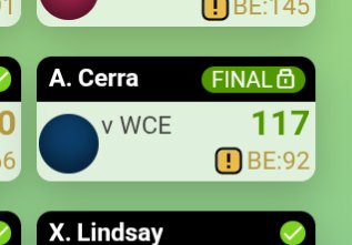 I've been pretty happy with Adam Cerra this season. 106, 113, 98, 99 &amp; 117 #SuperCoach in the first 5 games. Hasn't set the world on fire but his consistency has been great considering he started the year below $450k 💪🏾
