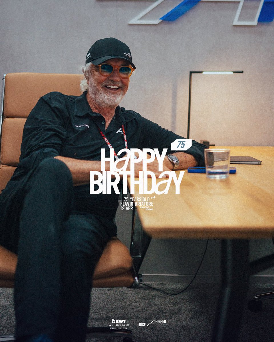 From all of us at <a href="/AlpineF1Team/">BWT Alpine Formula One Team</a> - Tanti auguri, Flavio 🥳