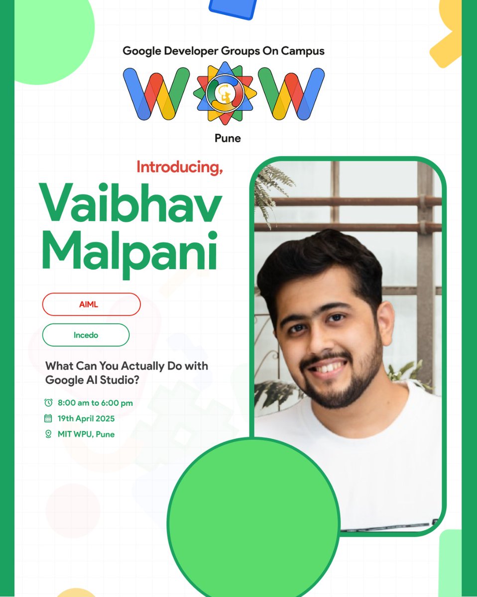 GDGoC WoW x GDGoC Pune tweet media