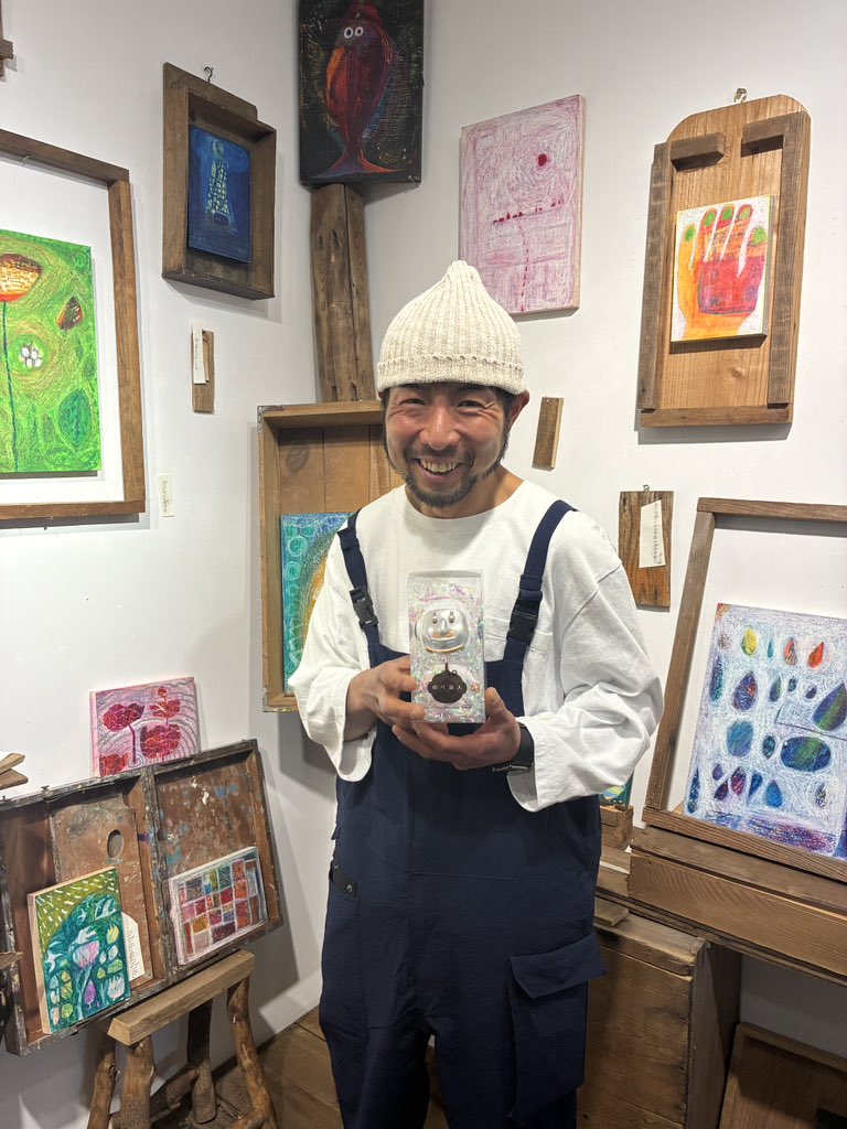 Studio_CASO's tweet photo. 園田源二郎先生とのべ星人

#チグニッタ
#chignitta 
#園田源二郎個展
#はからずも
#本日最終日
#のべ星人
#CASOアート特区 https://t.co/wwvOBwaeES